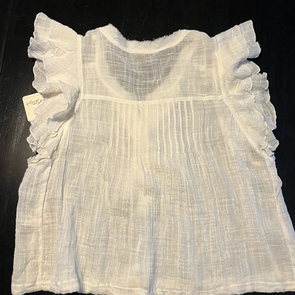 *NWT* Free People Cropped Muslin Top - Picture 6 of 10